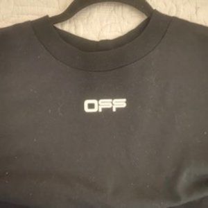 OFF-WHITE  "MAIN LABEL"   Black T-Shirt  Never Worn/Original Tags Attached